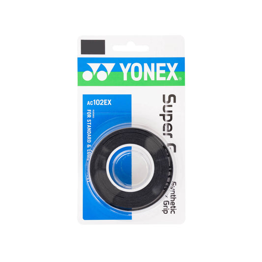 YONEX Super Grap 3-Pack Schwarz - Bash Badminton-Shop