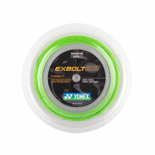 YONEX Exbolt 68 Lime Green 200m - 0,68 mm - Bash Badminton-Shop